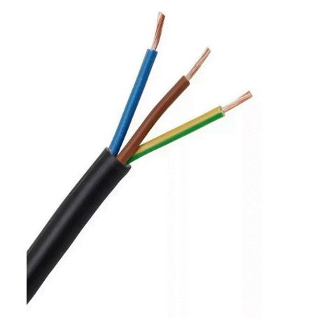 MT H05VV-F 3x 1 mm2 100 FM kiszerelés 100m/Tek Fekete