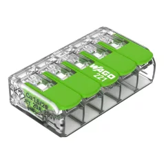   Wago Oldható vezetékösszekötő 20A/300v, 5X0,14-4mm2  221-425
