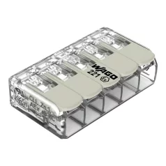   Wago Oldható vezetékösszekötő 24,5A/440v, 5X0,2-4mm2  221-485