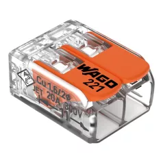   Wago oldható vezetékösszekötő 232A/450v, 2X0.14-4 mm2 Wago 221-412