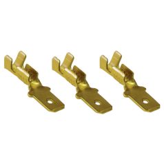   Tracon CSH6 6,3×0,8mm, 1-2,5mm2 Szigeteletlen rátolható csatlakozó hüvely, sárgaréz