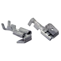   Tracon CSH6-B 6,3×0,8mm, 1-2,5mm2 Szig.tlen rátolható csatl. hüvely, sárgaréz, rögz.csapos