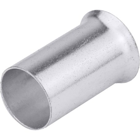 Tracon E07N 6mm2, L=15mm Szigeteletlen érvéghüvely, ónozott elektrolitréz