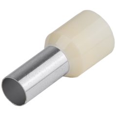   Tracon E121 4mm2, L=25,5mm Szigetelt (PA6.6) érvéghüvely, ónozott elektrolitréz, szürke