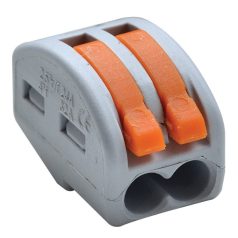   Tracon RVU2,5-2 2x0,5-2,5mm2, 450VAC, max. 16A Csavar nélküli vezetékösszekötő, narancssárga