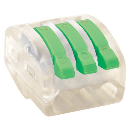 Tracon RVU2,5-6 6x0,5-2,5mm2, 450VAC, max. 16A Csavar nélküli vezetékösszekötő, sárga