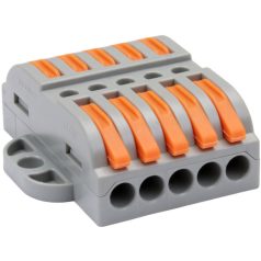   Tracon OVOTT44 0,5-4mm2, 32A, 400VAC 4P Csavar nélküli vezetékösszekötő, toldó, nyitható, átlátszó
