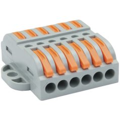   Tracon OVOTT55 0,5-4mm2, 32A, 400VAC 5P Csavar nélküli vezetékösszekötő, toldó, nyitható, átlátszó