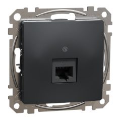 ÚJ SEDNA SDD114461 1xRJ45 Cat6 UTP aljzat, antracit