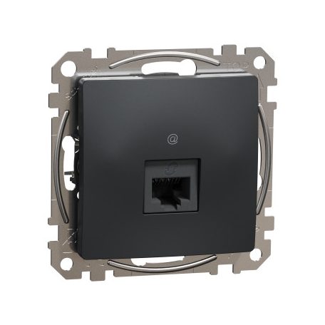 ÚJ SEDNA SDD114466 1xRJ45 Cat6A UTP aljzat, antracit