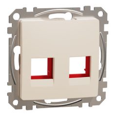   ÚJ SEDNA SDD112441C 2xRJ45 adapter, KRONE, ICS, AMP-Tyco betétekhez, bézs