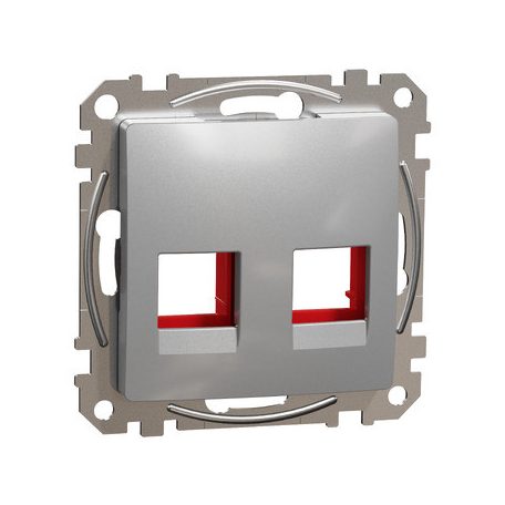 ÚJ SEDNA SDD113441C 2xRJ45 adapter, KRONE, ICS, AMP-Tyco betétekhez, alumínium