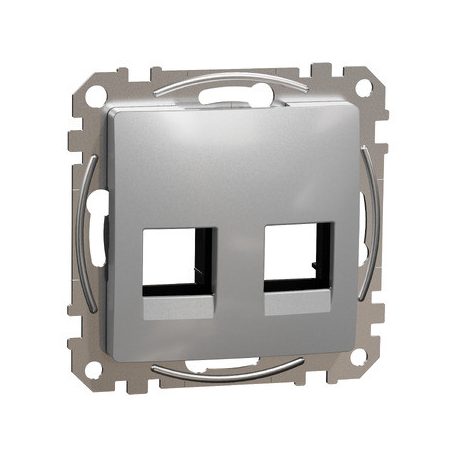 ÚJ SEDNA SDD113444C 2xRJ45 adapter, AMP, AMP-Tyco, MOLEX betétekhez, alumínium
