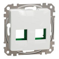   ÚJ SEDNA SDD111443 C2xRJ45 adapter, SYSTIMAX, RDM betétekhez, fehér