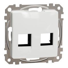   ÚJ SEDNA SDD111444C 2xRJ45 adapter, AMP, AMP-Tyco, MOLEX betétekhez, fehér