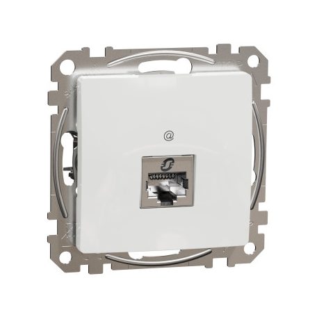 ÚJ SEDNA SDD111466S 1xRJ45 Cat6A STP aljzat, fehér