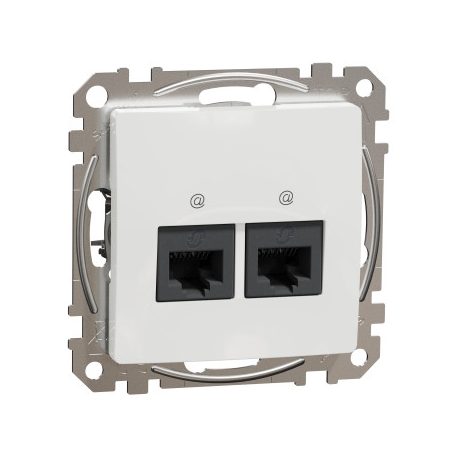 ÚJ SEDNA SDD111467 2xRJ45 Cat6A UTP aljzat, fehér