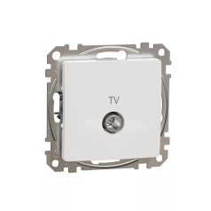 ÚJ SEDNA SDD111474 TV aljzat, átmenő, 7 dB, fehér