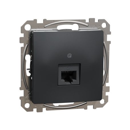ÚJ SEDNA DIY SDD514461 1xRJ45 Cat6 UTP aljzat, antracit