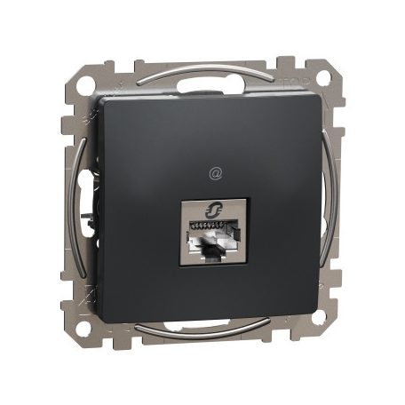ÚJ SEDNA SDD114461S 1xRJ45 Cat6 STP aljzat, antracit