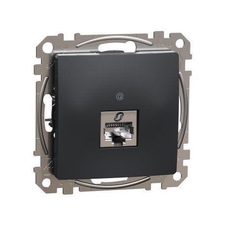 ÚJ SEDNA SDD114466S 1xRJ45 Cat6A STP aljzat, antracit