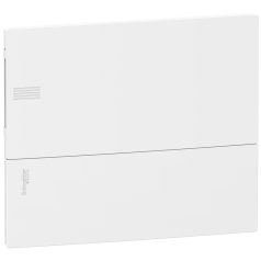   MINI PRAGMA MIP30108 Kiselosztó homloklap, teli ajtó, süllyesztett, 1x8 modul, PEN sín, fehér