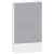 RESI9 MP MIP12312T Mini Pragma Kiselosztó, tejüveg hatású átlátszó ajtó, falon kívüli, 3x12 modul, PEN sín, fehér