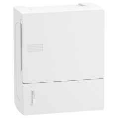   RESI9 MP MIP12106 Mini Pragma Kiselosztó, teli ajtó, falon kívüli, 1x6 modul, PEN sín, fehér