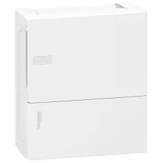   RESI9 MP MIP12108 Mini Pragma Kiselosztó, teli ajtó, falon kívüli, 1x8 modul, PEN sín, fehér