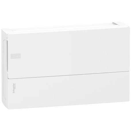RESI9 MP  MIP12118 Mini Pragma Kiselosztó, teli ajtó, falon kívüli, 1x18 modul, PEN sín, fehér