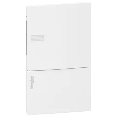   RESI9 MP MIP22104 Mini Pragma Kiselosztó, teli ajtó, süllyesztett, 1x4 modul, PEN sín, komplett, fehér