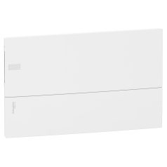   RESI9 MP MIP22118 Mini Pragm) Kiselosztó, teli ajtó, süllyesztett, 1x18 modul, PEN sín, komplett, fehér