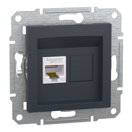ASFORA EPH5000171 1xRJ45 Cat5e STP aljzat, antracit