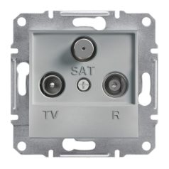   ASFORA EPH3500261 TV/R/SAT aljzat, átmenő, 4 dB, alumínium