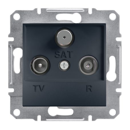 ASFORA EPH3500171 TV/R/SAT aljzat, végzáró, 1 dB, antracit