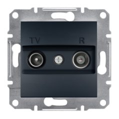 ASFORA EPH3300171 TV/R aljzat, végzáró, 1 dB, antracit