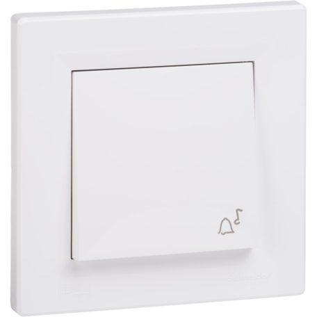ASFORA EPH0800221 Egypólusú nyomó, csengő - IP44, fehér