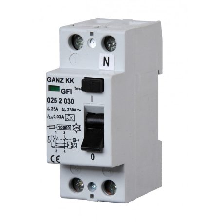 GFI áram-védőkapcsoló 40A 2pól 300mA 1GFI-040-2-300