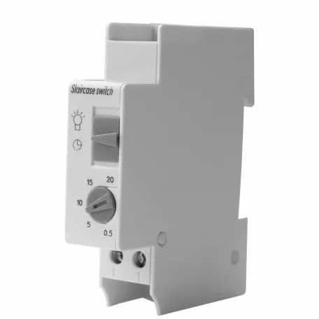 Lépcsőházi automata, DIN sínre, 30mp-20p, fehér 5011H