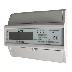 3 pólusú digitális almérő DIN sínre, szürke 5257H