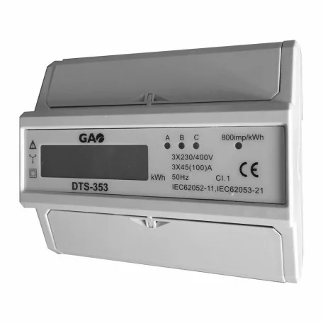 3 pólusú digitális almérő DIN sínre, szürke 5257H