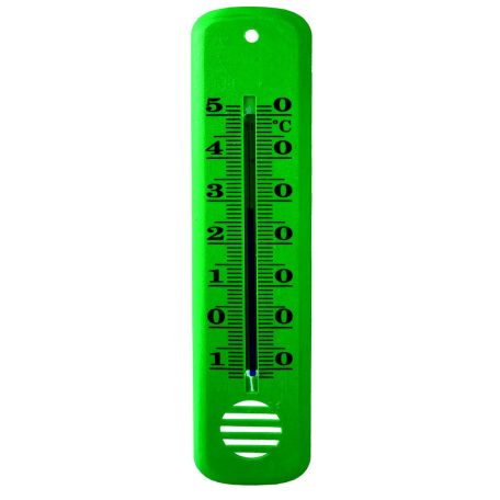 Hőmérő beltéri 35x145 mm zöld 3000150