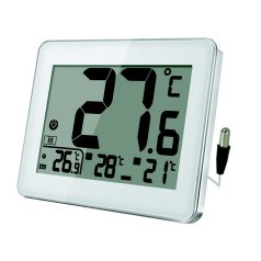  Hőmérő digitális kül és beltéri FLAT min/max érték, fehér 3002109