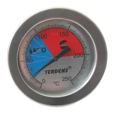 Hőmérő grill füstölő ezüst metál 3000877