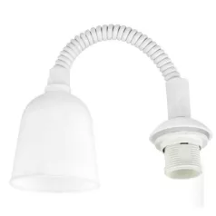   Lámpafüggeszték, spirálos 50-130cm E27, max. 60W fehér 0513060555