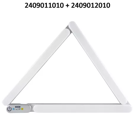 LED pult megvilágító FLEXLIGHT 2x3.4W ezüst alapkészlet 2409011010