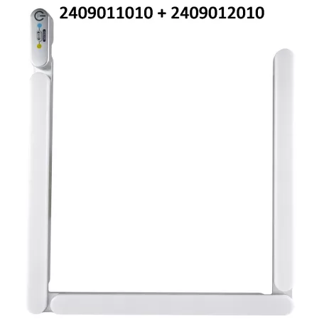 LED pult megvilágító FLEXLIGHT 2x3.4W ezüst alapkészlet 2409011010