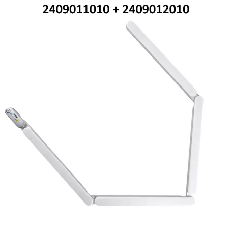 LED pult megvilágító FLEXLIGHT 2x3.4W ezüst alapkészlet 2409011010
