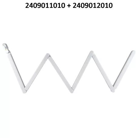 LED pult megvilágító FLEXLIGHT 2x3.4W ezüst alapkészlet 2409011010