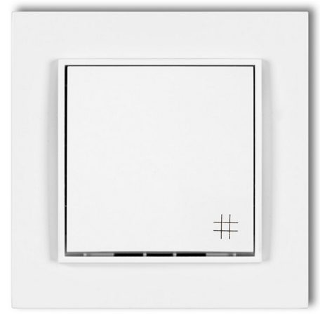MINI keresztkapcsoló kerettel fehér 4104H